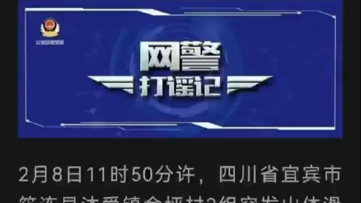 严惩发布涉四川宜宾山体滑坡网络谣言违法行为 公安机关网安部门公布2起典型案例(来源:公安部网安局)哔哩哔哩bilibili