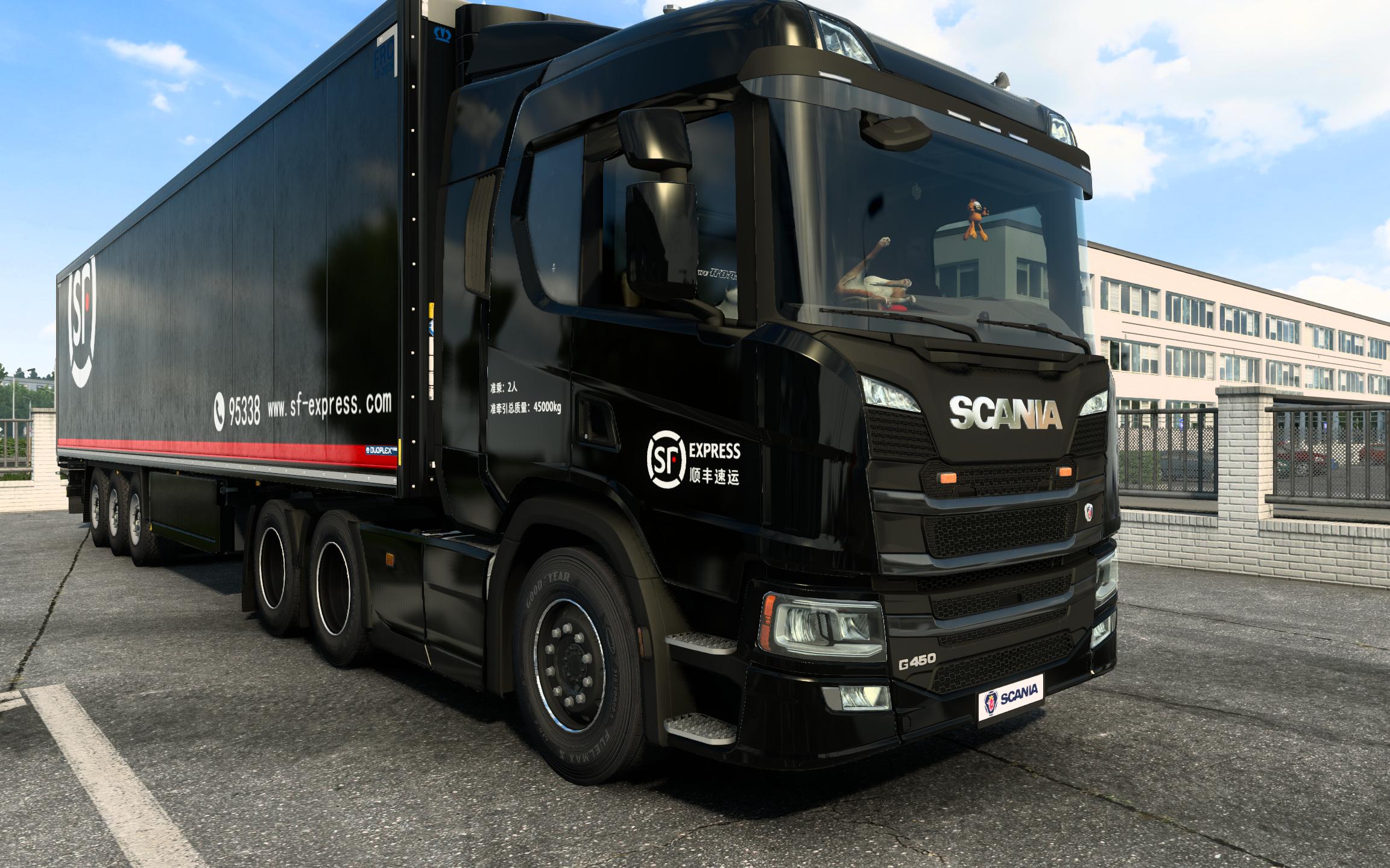 欧卡2-当现实走进游戏,斯堪尼亚g450-顺丰涂装