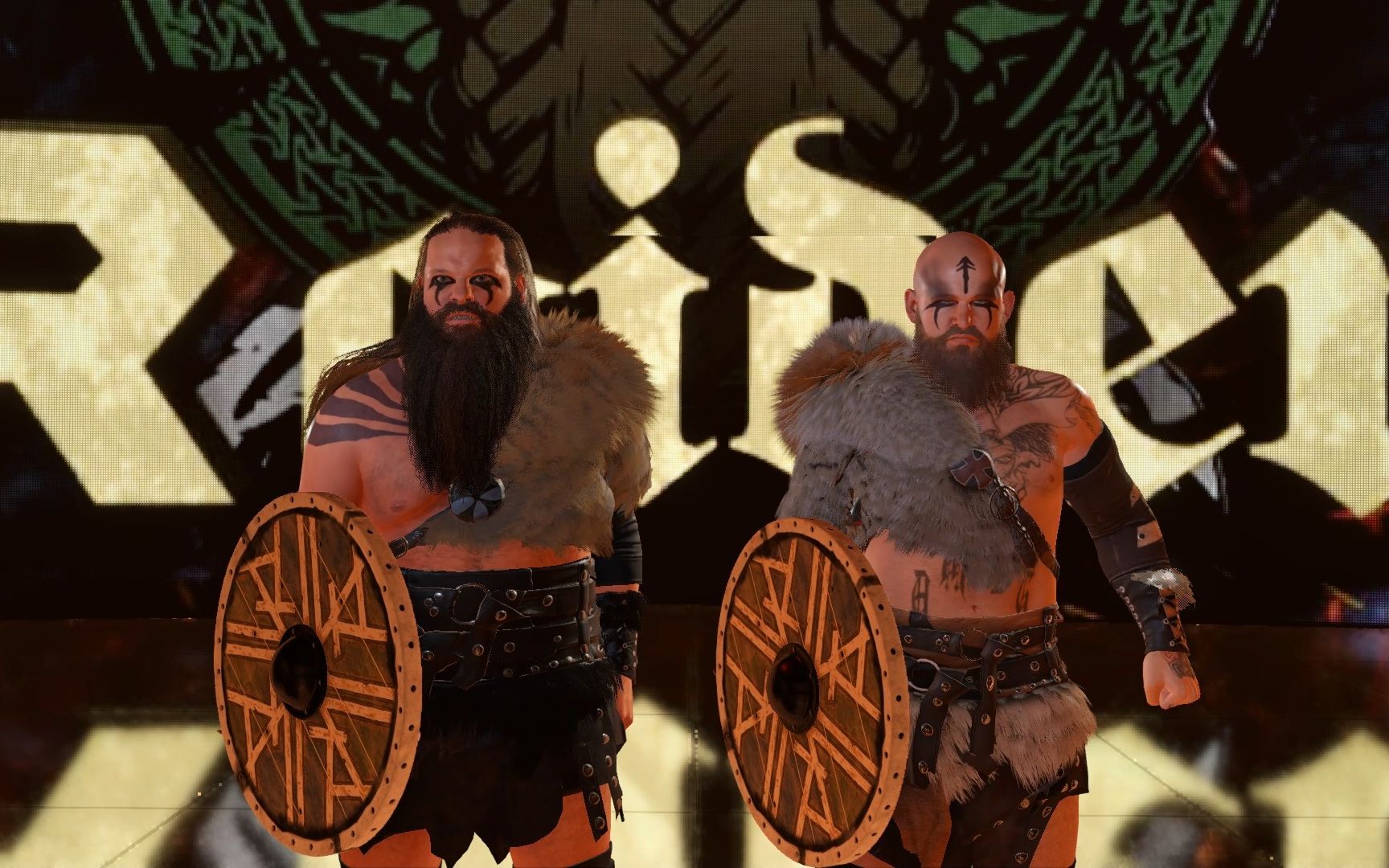 wwe2k23 生涯模式 33 双打-维京战士