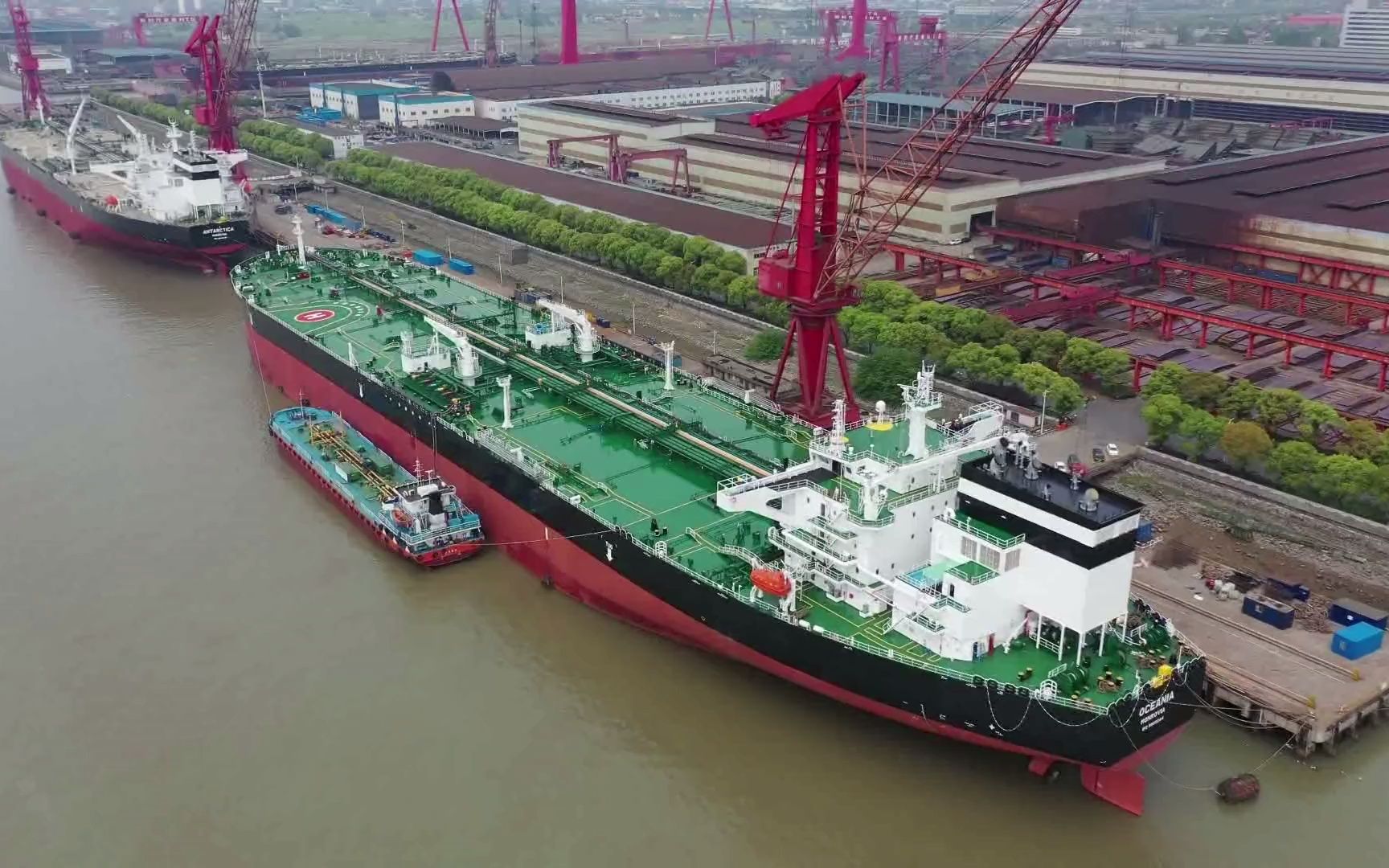 活动作品靖江造船闪耀一带一路新时代造船第100艘希腊订制船交付