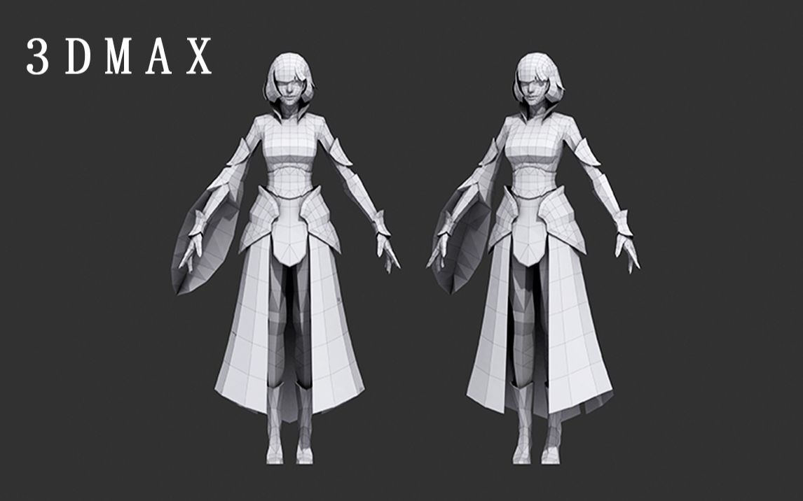 【3dmax建模】游戏角色模型布线技巧讲解,3d游戏建模教学