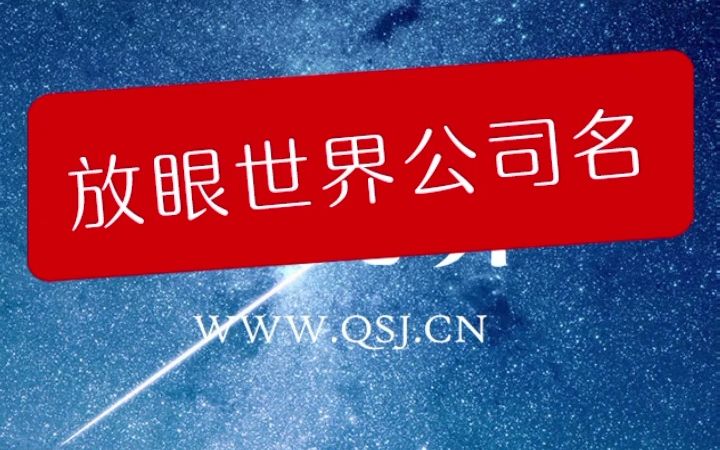 放眼世界公司名 商标转让/商标注册/公司起名/商标起名/注册商标/转让商标/商标申请/申请商标/商标买卖/商标起名/商标设计/百万商标转让哔哩哔哩bilibili