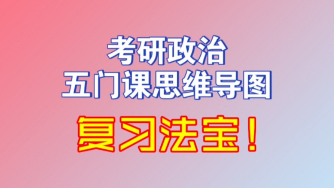 【考研政治】思维导图——考研政治复习的重要法宝哔哩哔哩bilibili