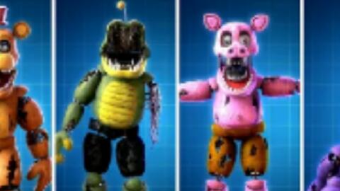 FNAF AR Withered Classic Animatronics Workshop Animations 