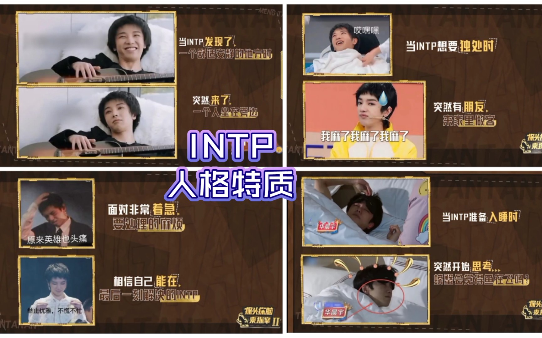 【华晨宇】20220605性格测试:INTP人格特质哔哩哔哩bilibili