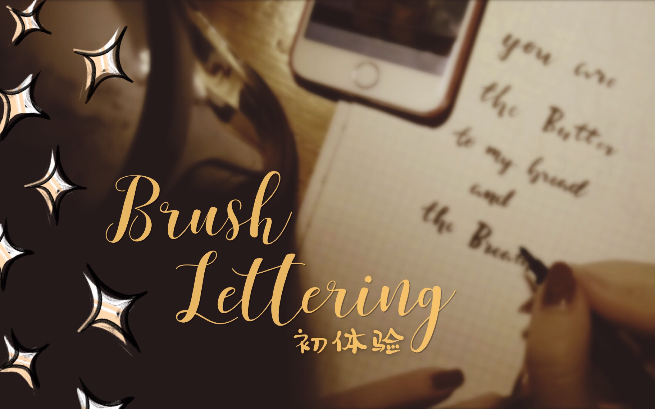 手帐 | 最简单英文花体字~ 第一天尝试 Brush Lettering,可以说是很 freestyle了哔哩哔哩bilibili