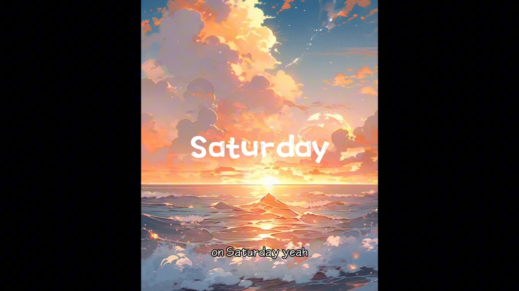 [图]今日歌曲分享~Saturday♪