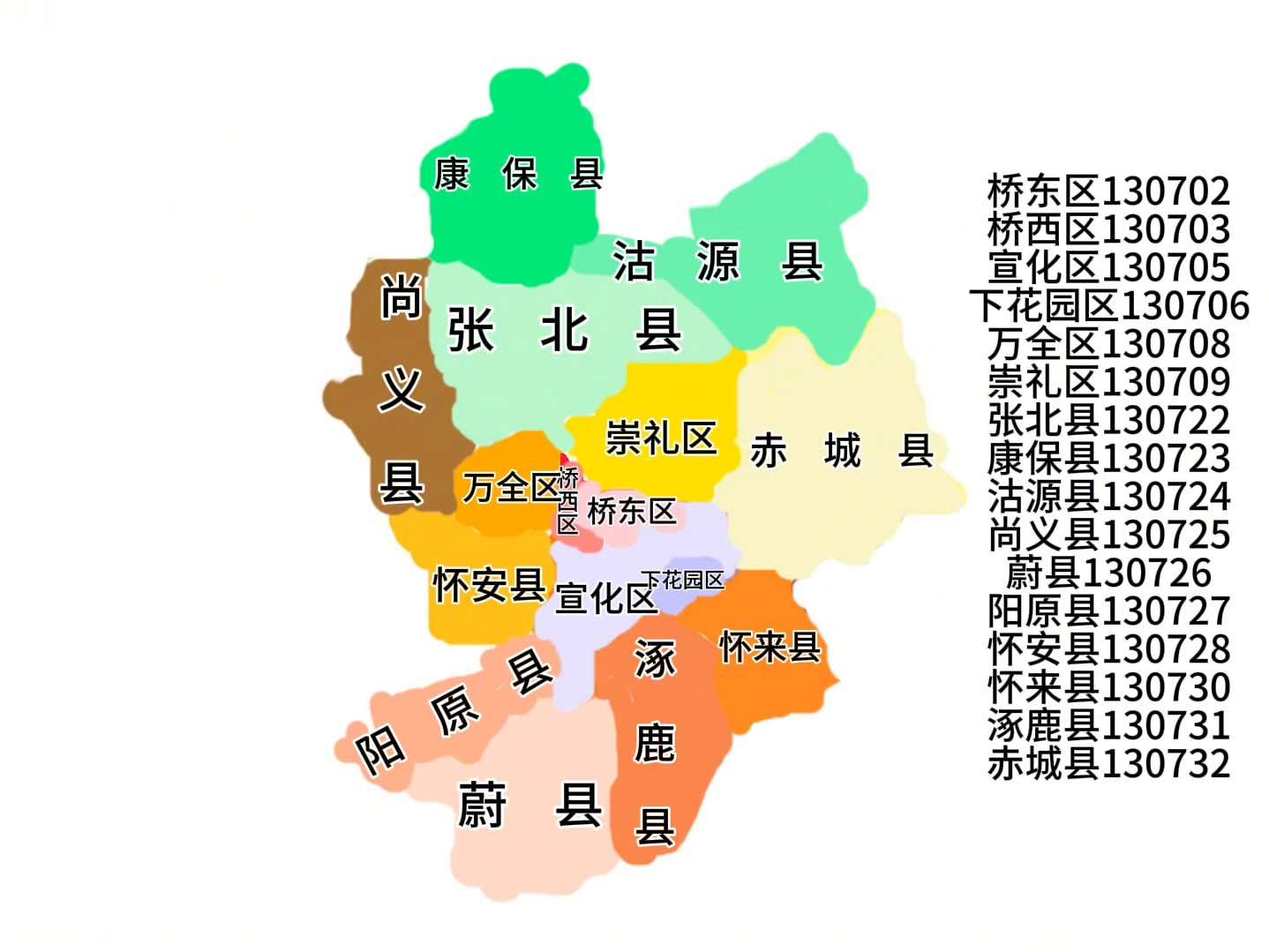 【新版】张家口区划以及区划代码大变迁哔哩哔哩bilibili