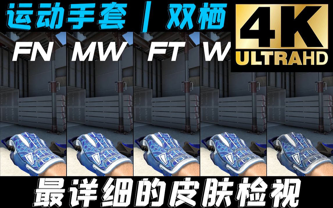 【csgo】蓝色~【运动手套 | 双栖】,最高画质!