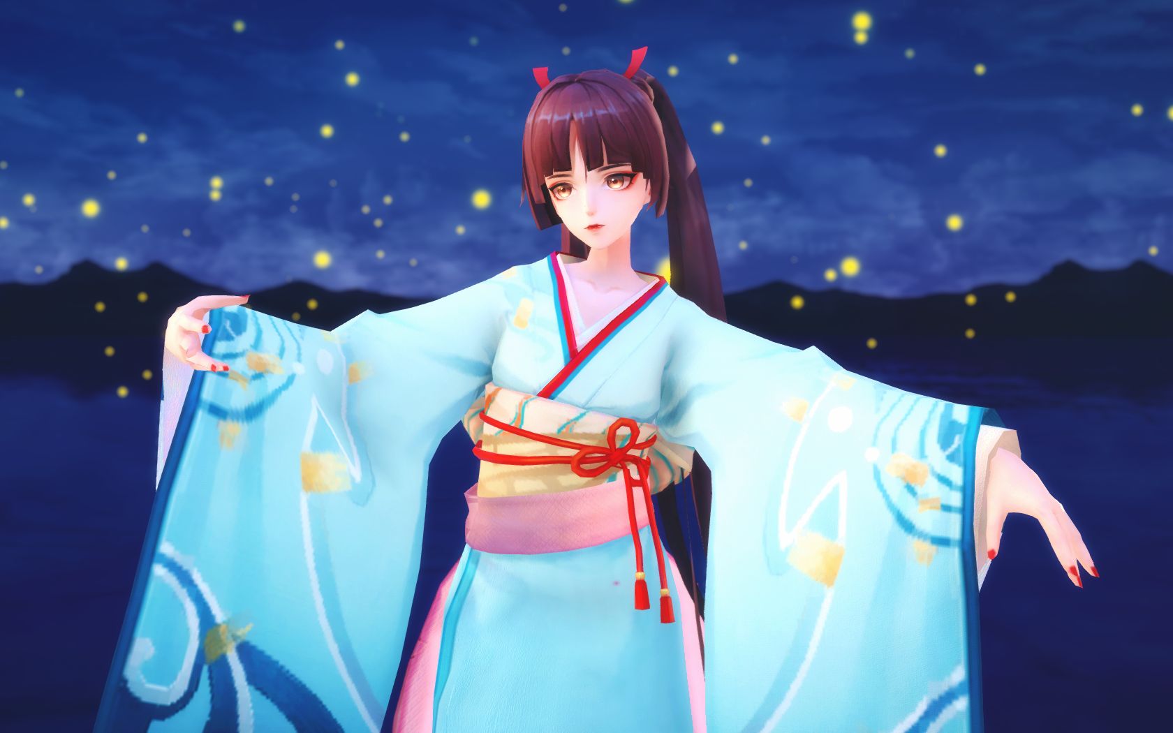 [图]【阴阳师MMD】离岛之歌 不知火 星夜邀舞，朦胧月色，殆尽枷锁，浴火而歌~