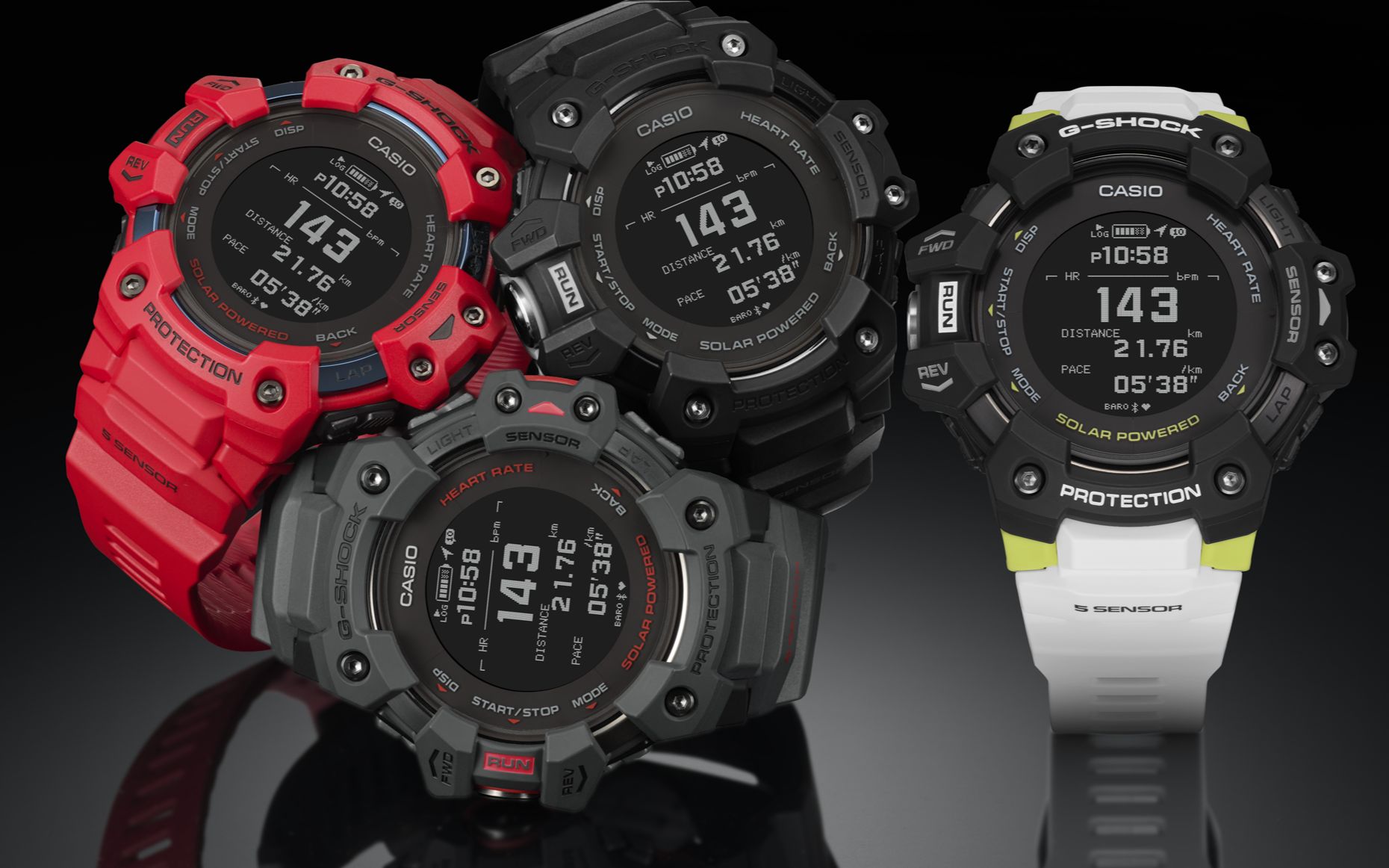 卡西欧g-shock gbd-h1000智能手表,还要什么apple watch 小米手环!