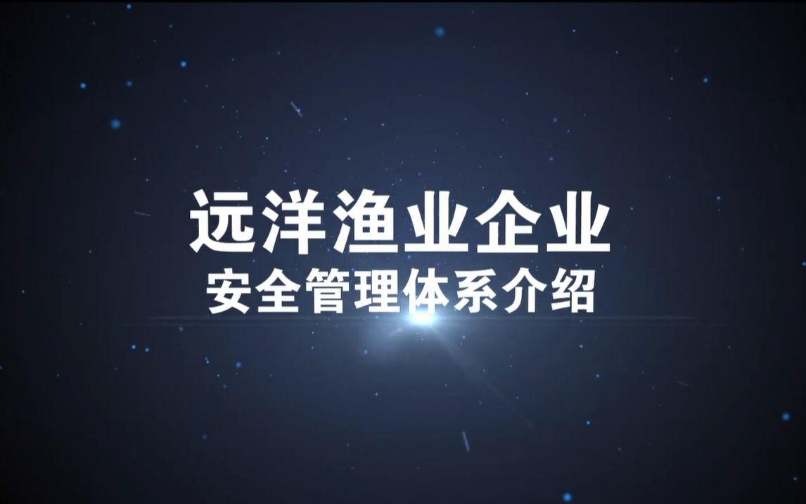 远洋渔业企业安全管理体系介绍哔哩哔哩bilibili