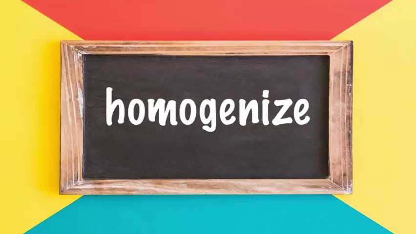 美语词汇例句homogenize哔哩哔哩bilibili