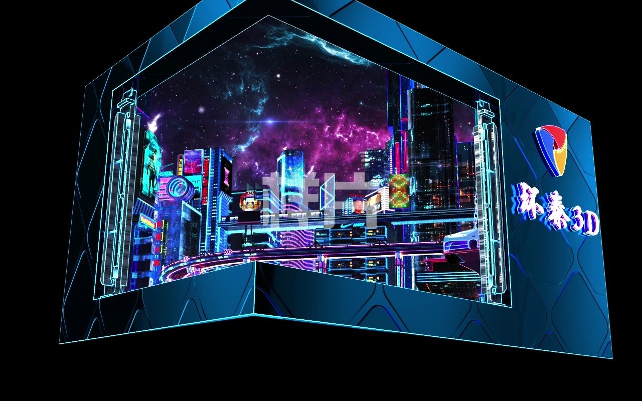 户外裸眼3d广告大屏汽车裸眼3d沉浸式视频内容定制