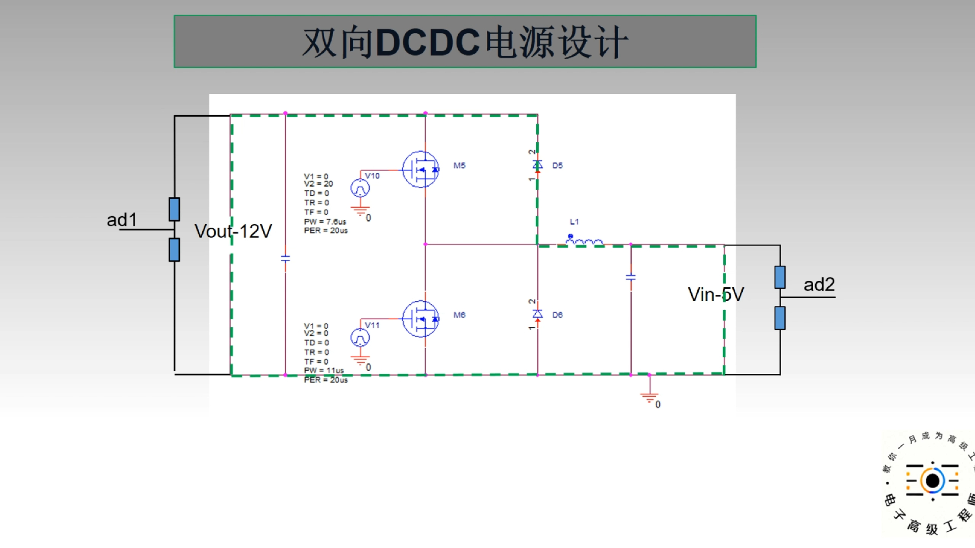 10DCDC双向电源变化器&基于BUCK和BOOST电路的双向DCDC设计&DCDC支流变换器&DCDC电路cadence仿真哔哩哔哩bilibili