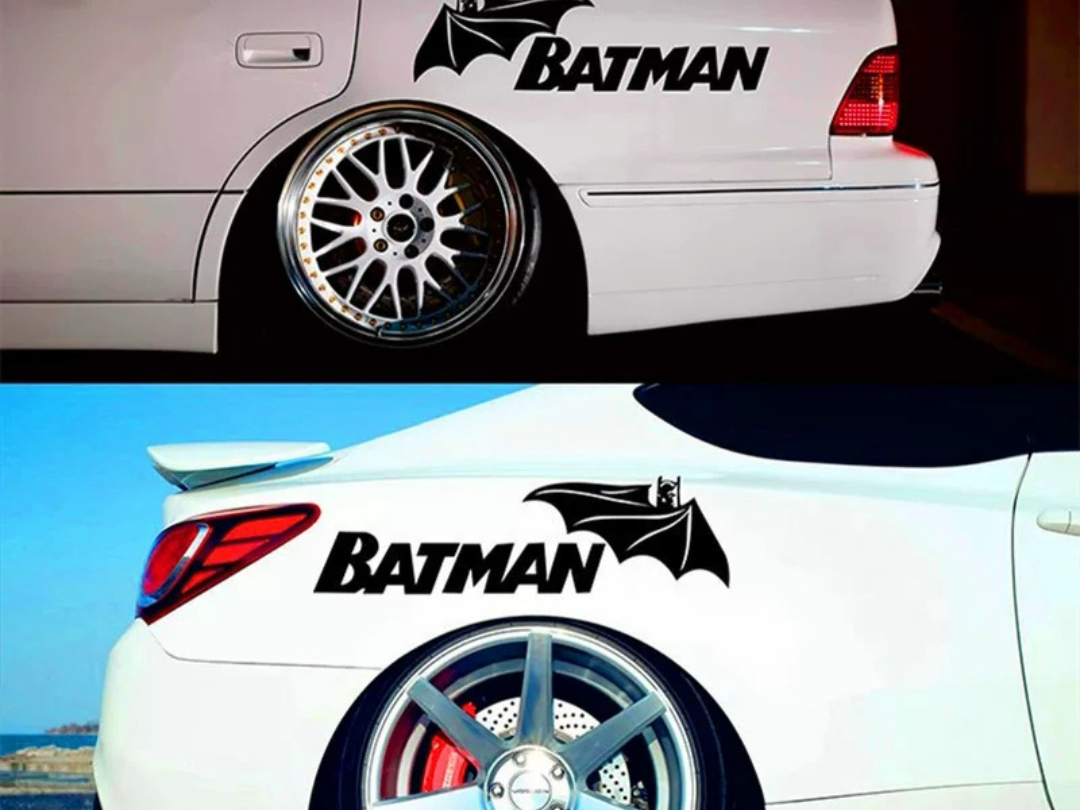 蝙蝠侠车贴个性改装拉花汽车划痕遮挡贴纸车门保险杠疤痕装饰贴画