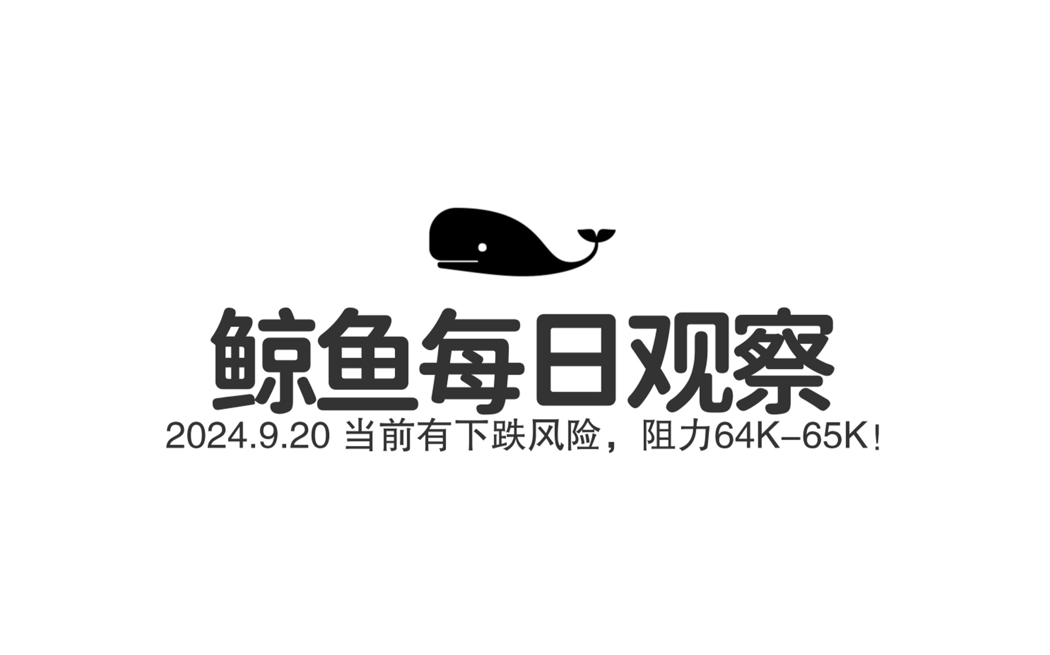 已在阻力处64k65k,下挫风险,哪里接最为合适!BTC下一步是什么?鲸鱼每日观察哔哩哔哩bilibili