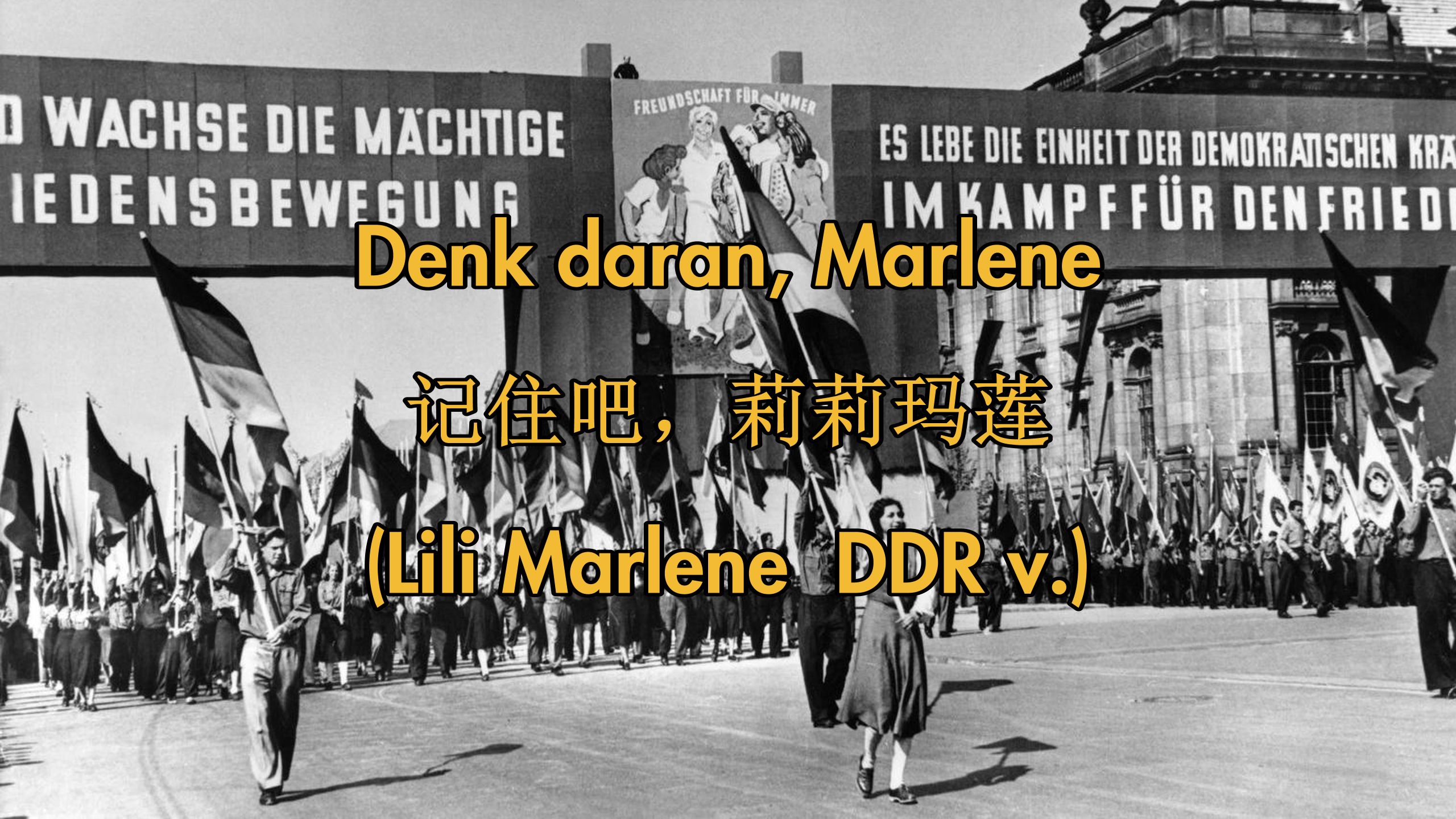 [图][民主德国/反战]记住吧，莉莉玛莲 Denk daran, Marlene（中德字幕）