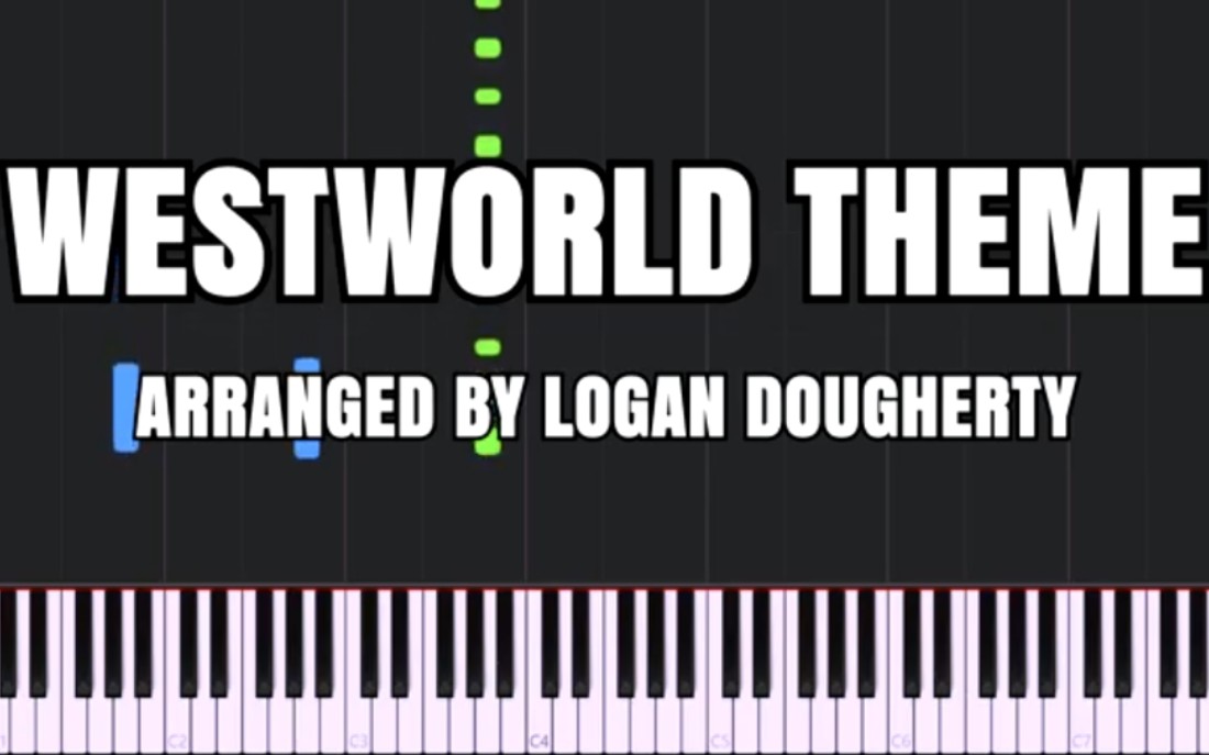 [图]Westworld Main Theme [Piano Tutorial] (Synthesia) Logan Dougherty