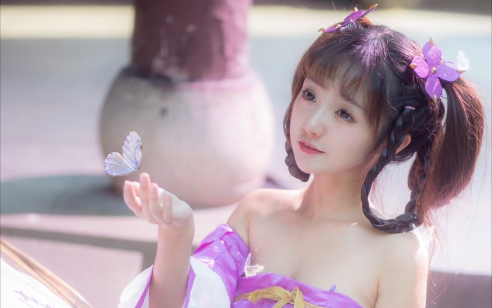 【王者荣耀】小乔丁香结cos神还原!不要拿真人糊弄我啊