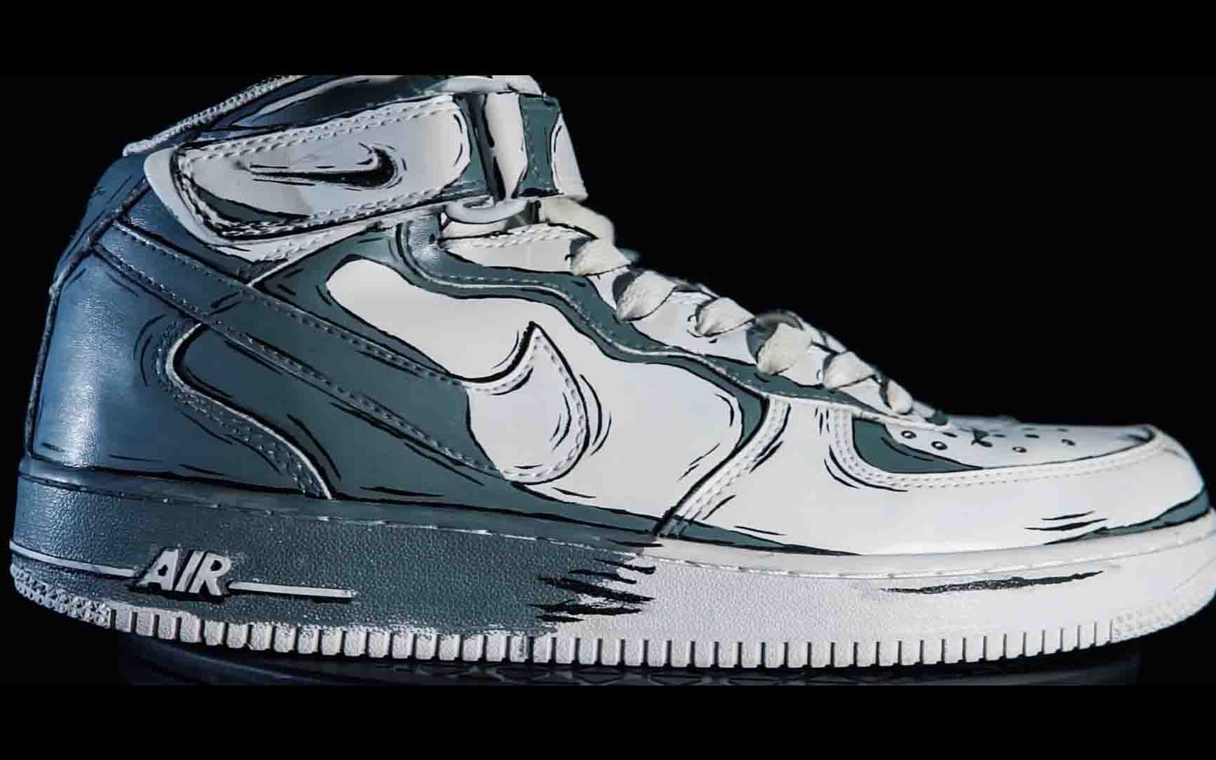 【球鞋客制】二次元高帮af1客制欣赏