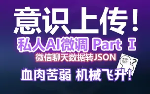 Download Video: 意识上传 数字永生!? LLMs私人AI微调—微信聊天记录生成JSON