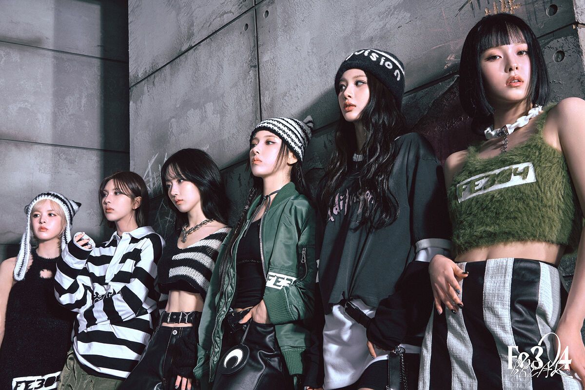 nmixx "dash" m/v,现在韩女团走酷帅黑暗风,wondergirls和少女时代的