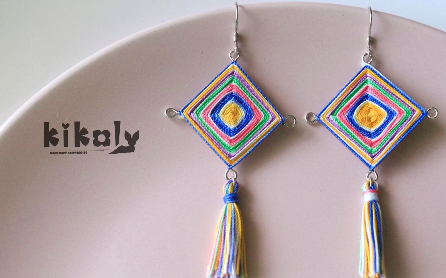 【绕线曼达拉】手残党也能做到民族风曼达拉绕线耳环_哔哩哔哩_bili