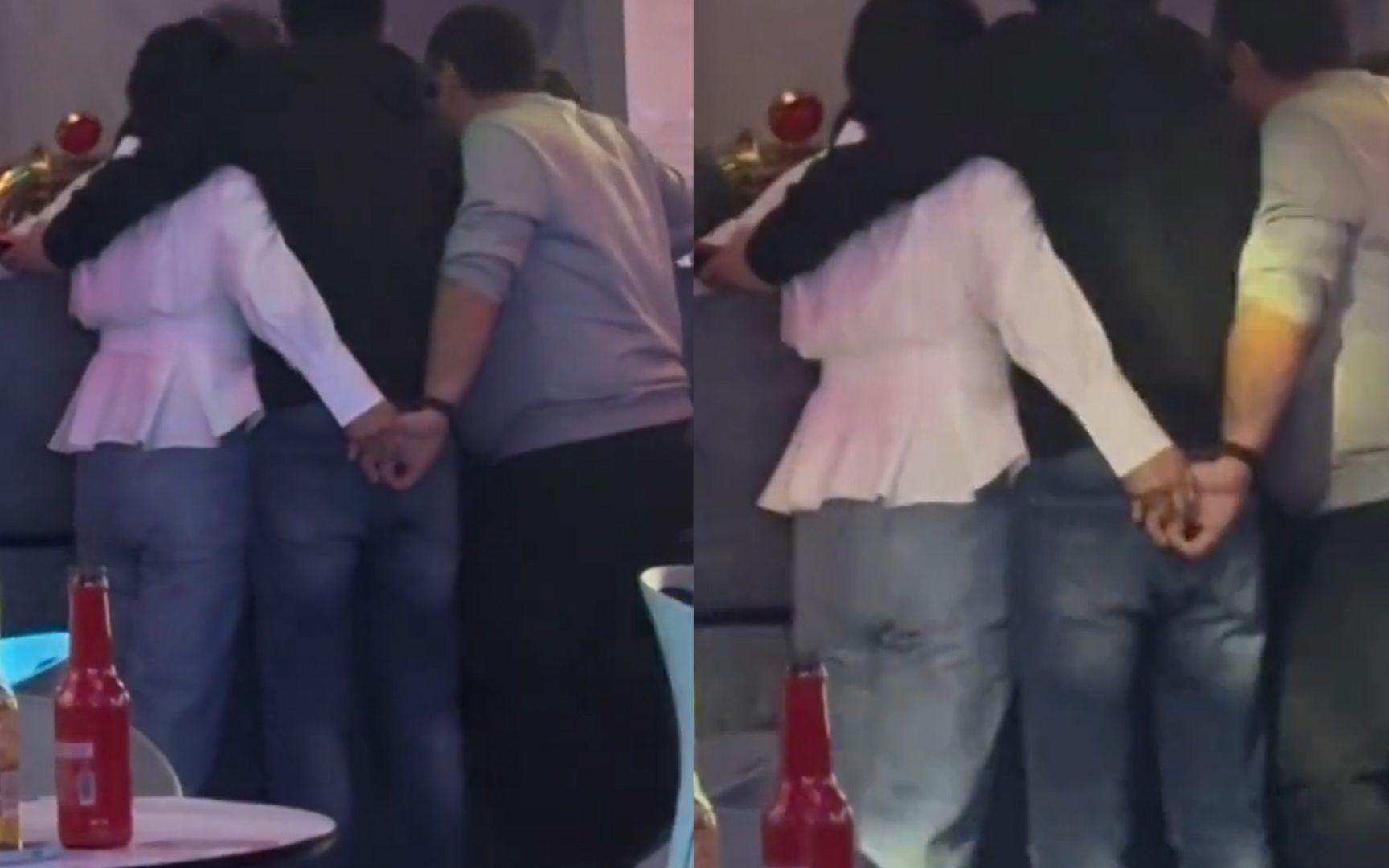 女子与人搭肩同时跟另一人牵手,三人姿势网友不淡定:到底啥关系