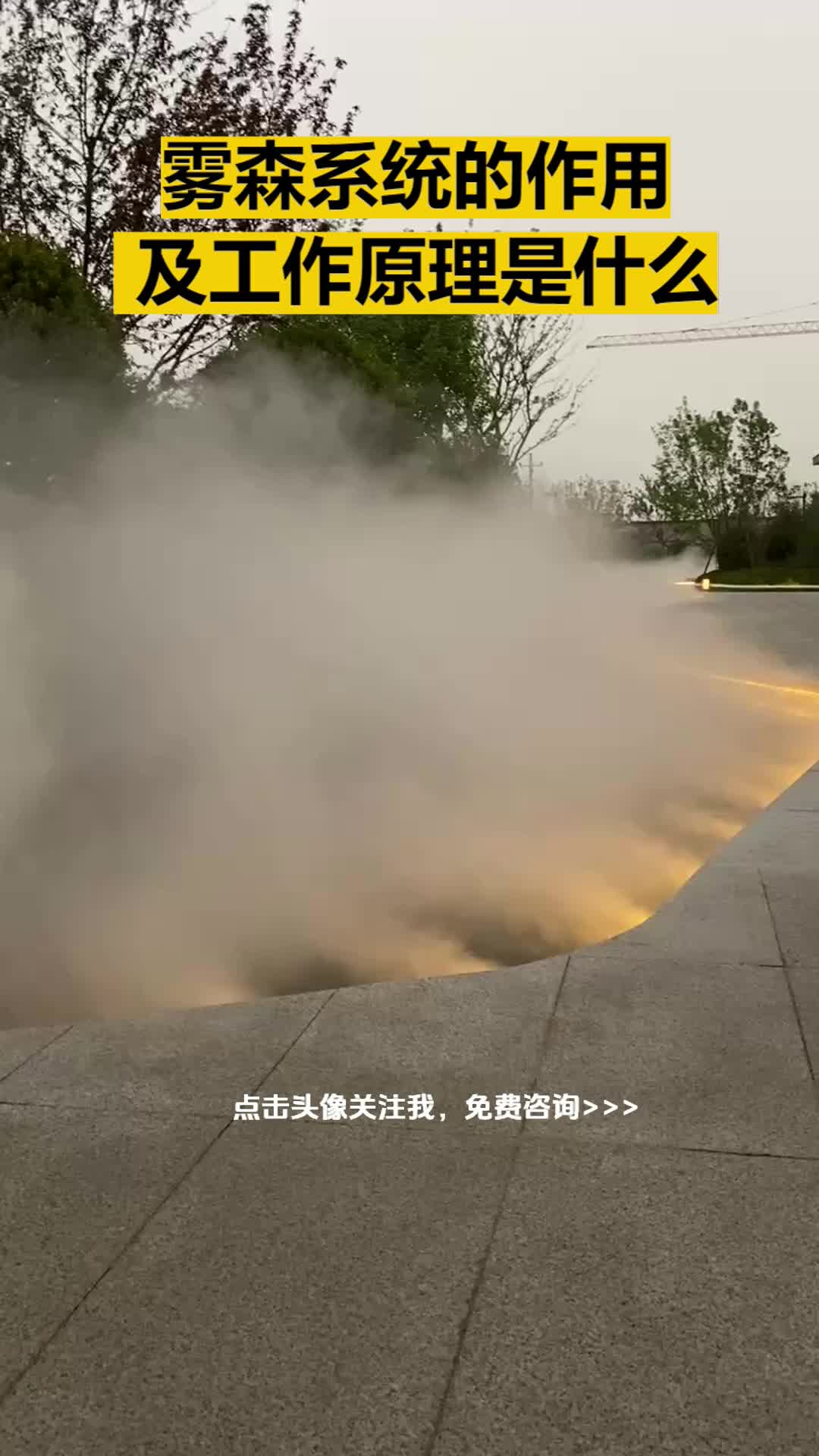 雾森系统的作用及工作原理是什么,景观造雾设备,雾