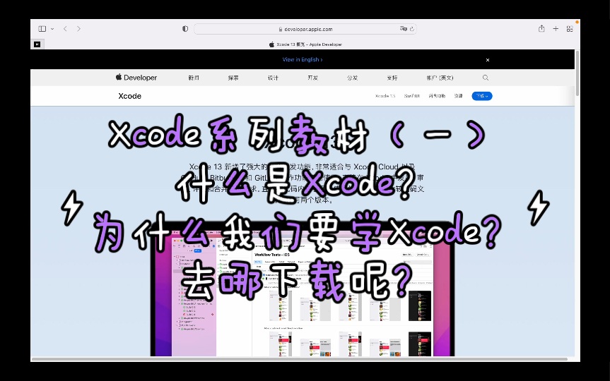 Xcode系列教材(一)什么是Xcode?为什么我们要学Xcode?去哪下载呢?哔哩哔哩bilibili