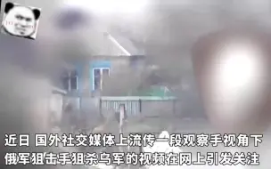 Video herunterladen: 俄军狙击手专门猎杀乌军士兵一战成名，乌军闻风丧胆不敢再出来收集物资