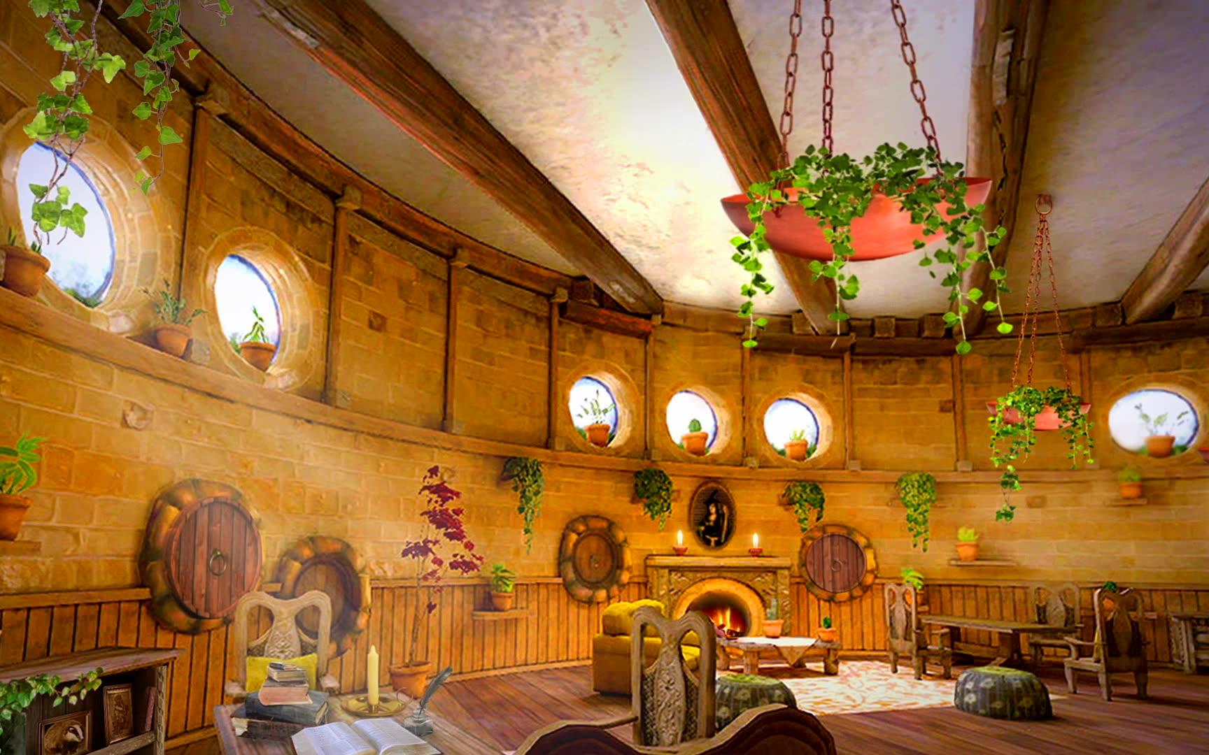 【在霍格沃茨读书】赫奇帕奇公共休息室 (hufflepuff common room)