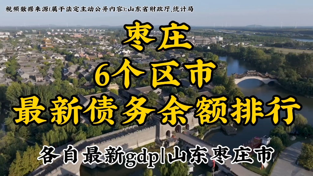 山东枣庄市下辖6个区市最新债务余额排行及各自gdp,发掘城市数据哔哩哔哩bilibili