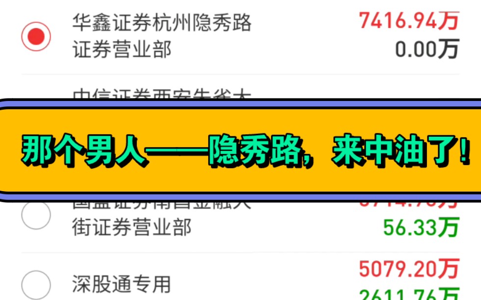 3.13周一聊聊龙虎榜!那个男人——隐秀路来中油了,曾经带起来信创的游资!小鳄鱼和他的机构一起来用友网络了.哔哩哔哩bilibili