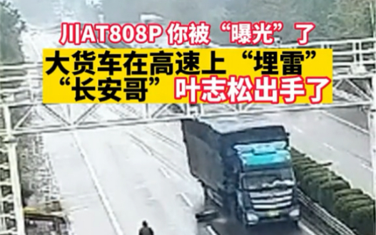 大货车在高速上买了个,长安哥出手了哔哩哔哩bilibili