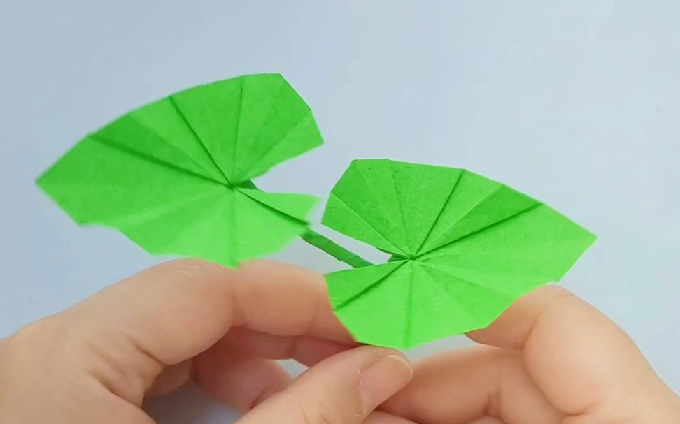 叶子手工折纸教程 折纸树叶/牵牛花叶子折纸教程