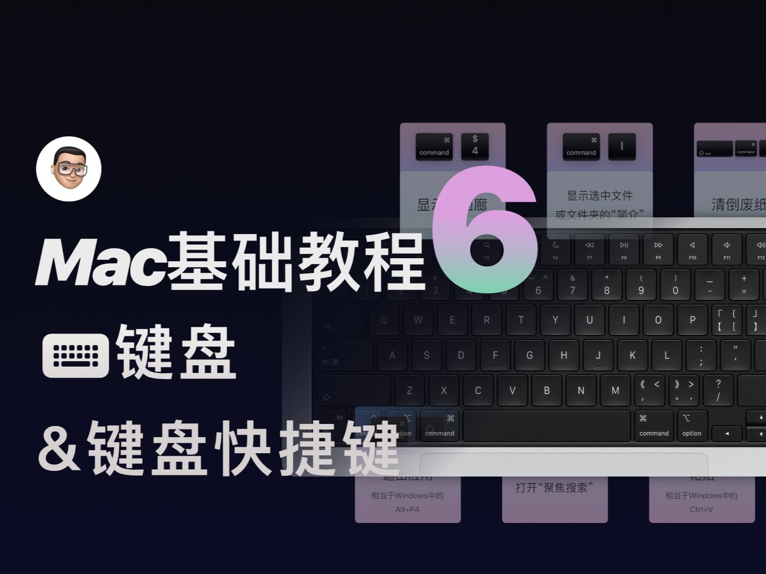 让你键指如飞!Mac基础教程(6)键盘&键盘快捷键哔哩哔哩bilibili