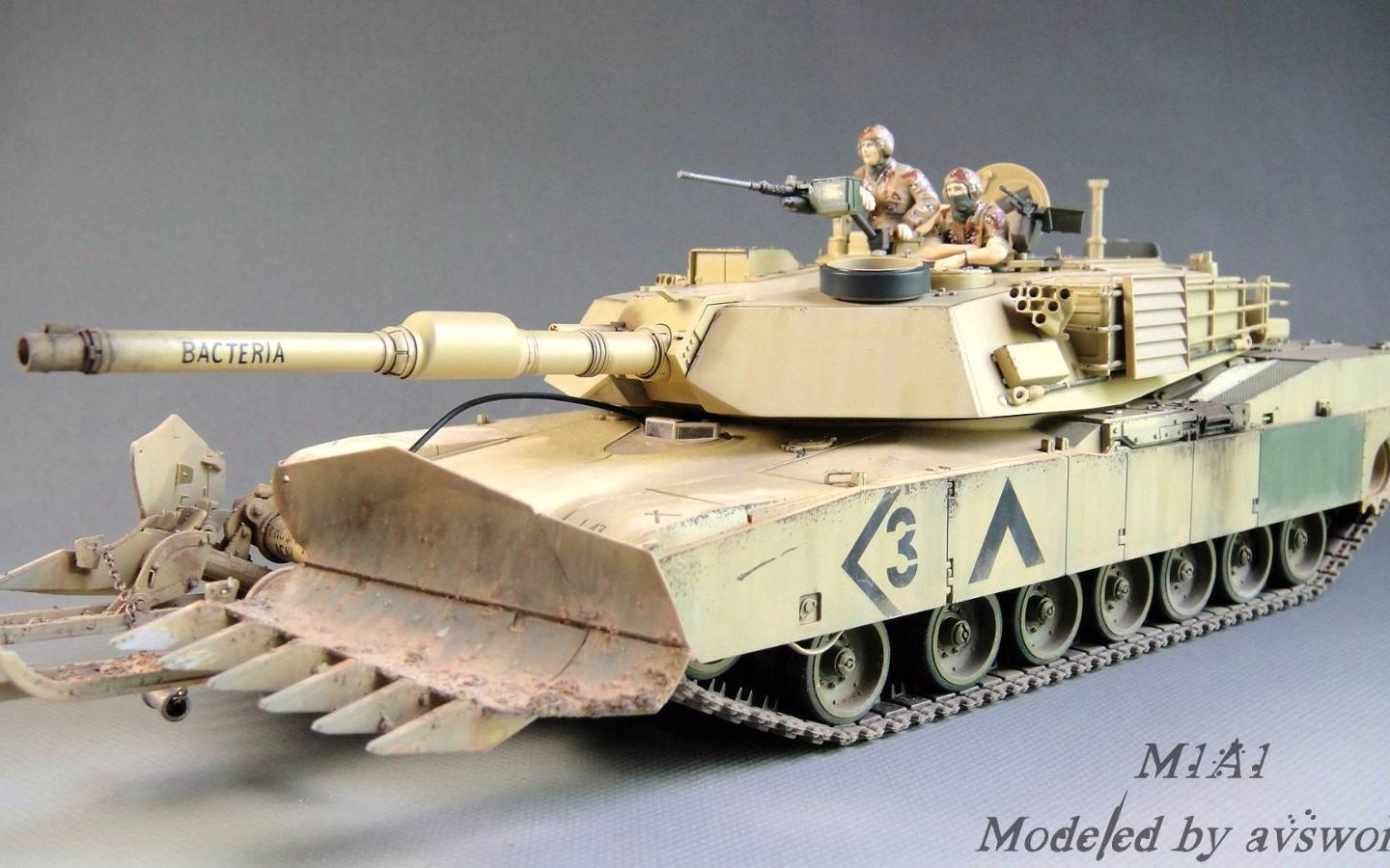 十分钟看完m1a1主战坦克模型制作