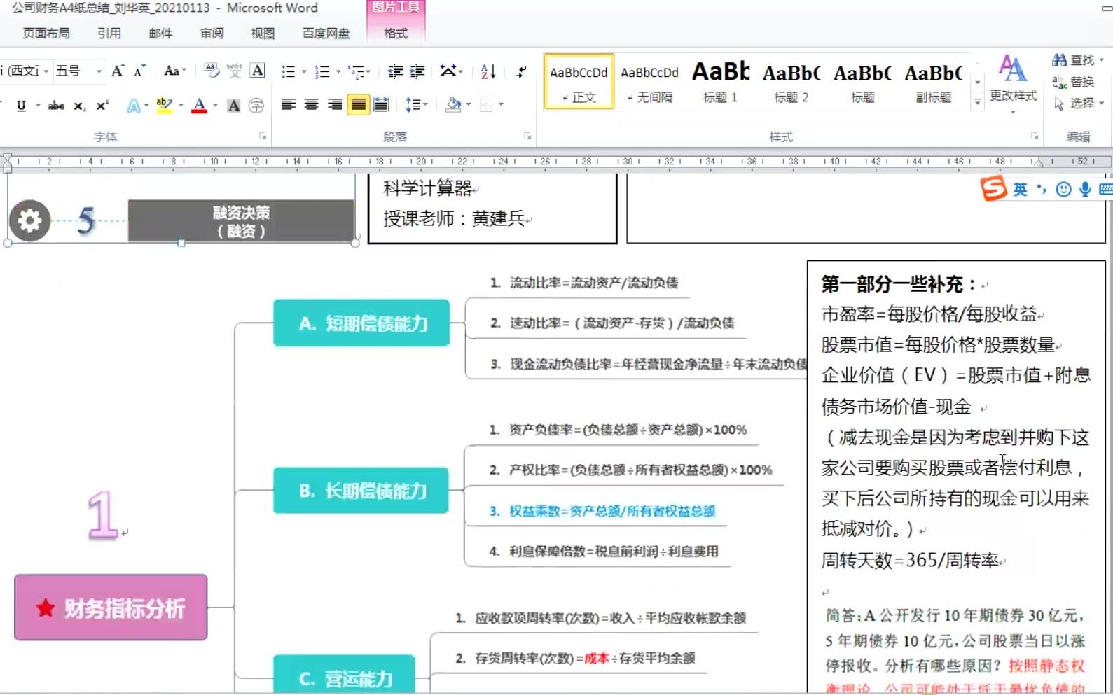 复旦MBA 2020级 公司财务梳理哔哩哔哩bilibili