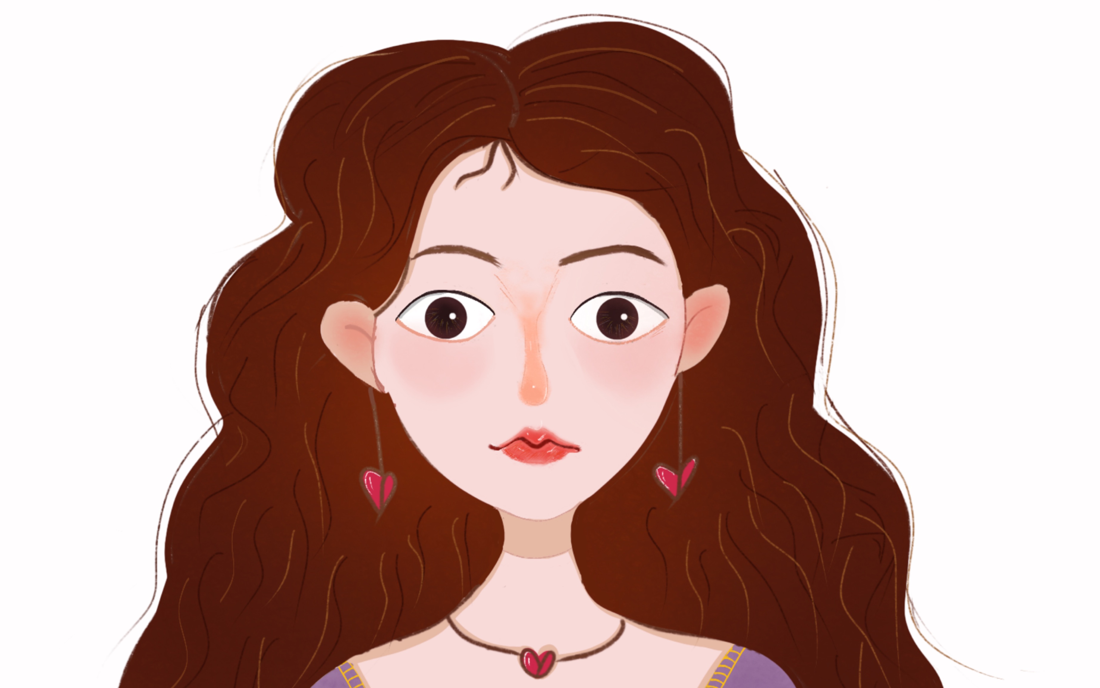 临摹|procreate迪士尼公主风头像_哔哩哔哩_bilibili