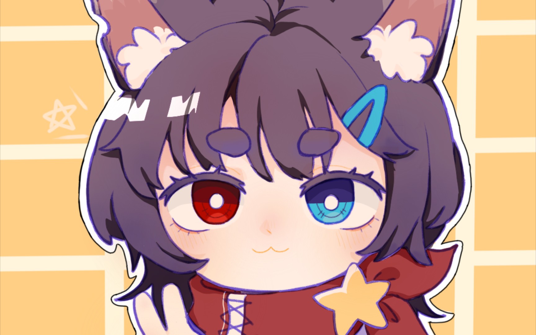 【指绘】ヾ(@^▽^@)ノ 自设q版头像