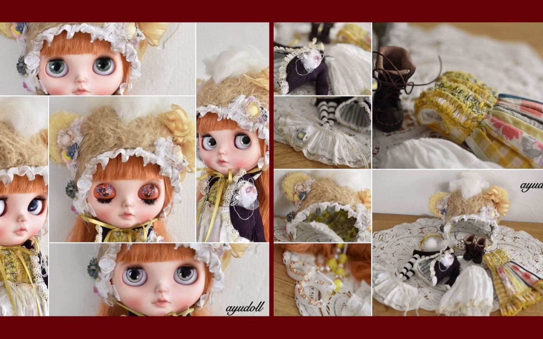 【转载】日本小布娃娃官店妆师改娃系列展示 ooak blythe ex junie