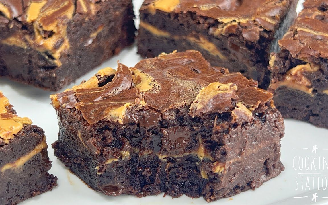 传说中的花生酱软糖布朗尼!(美食烘焙教程)