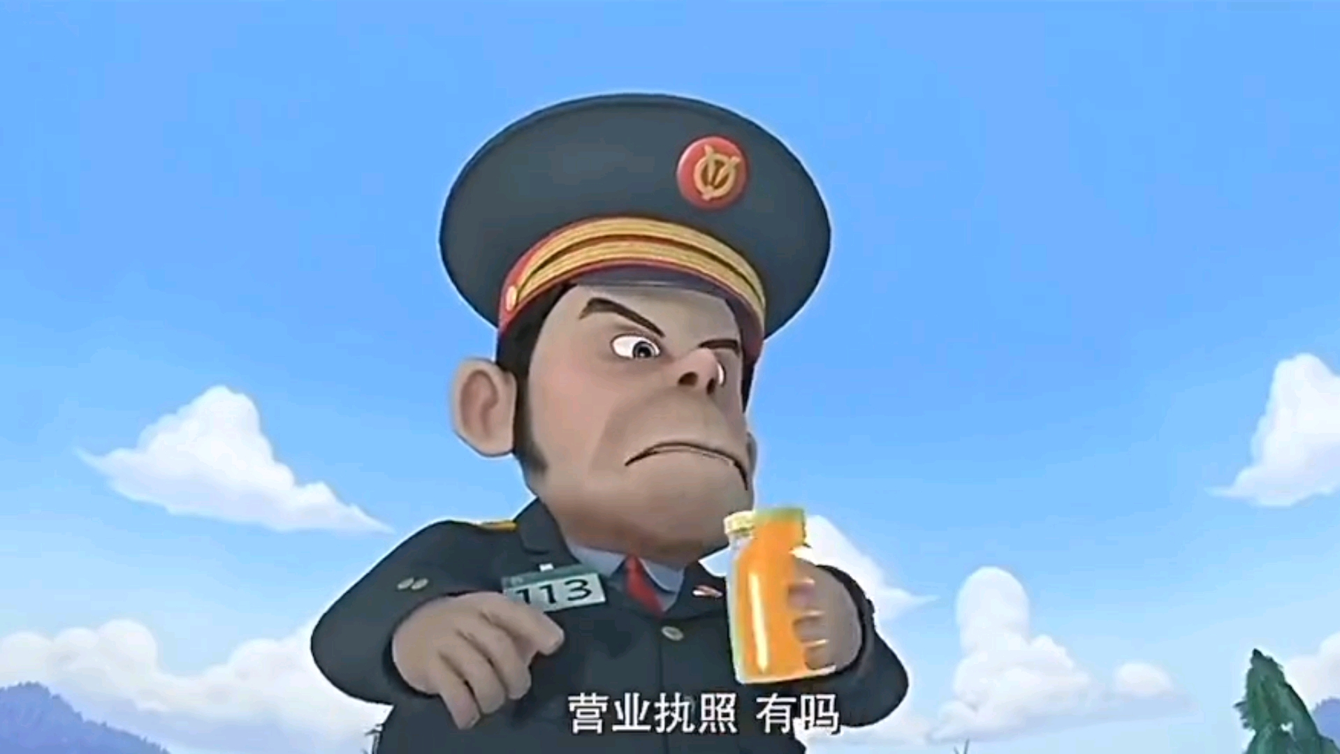 光头强成了一名街头小老板,学着用外语想逃避城管,究竟逃脱了吗?