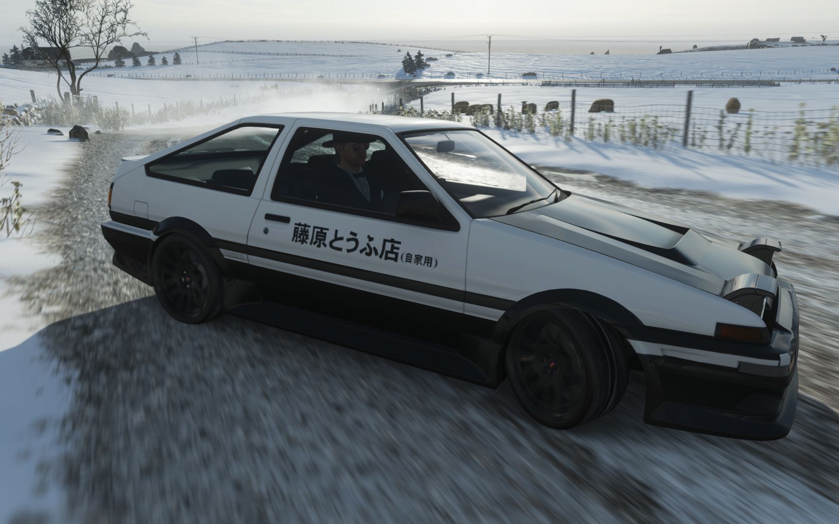 【地平线4x头文字d】女人只会降低我的转速!再贵的奔驰也追不上的86!