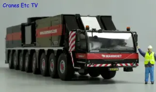 Download Video: #0252#搬0171_模型_CranesEtc TV 之 1/50 Conrad Mammoet Liebherr LG1750 SX3移动式起重机Part1