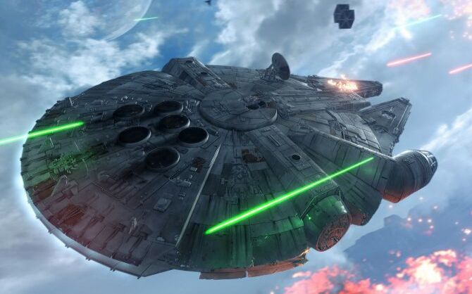 欧文万代1144星球大战传奇战舰千年隼开箱