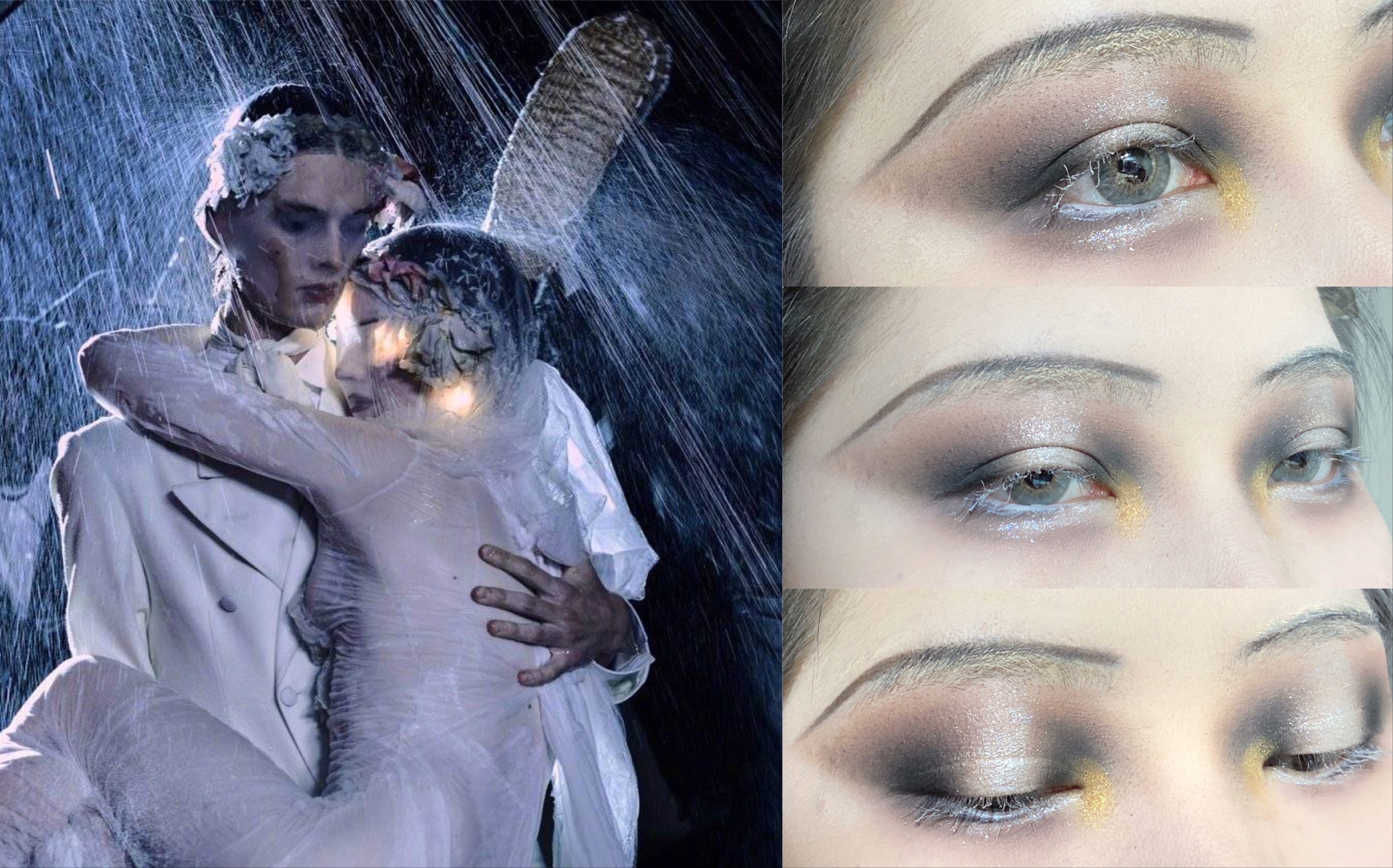 【菲雅】高定秀场masion margiela21ss灵感哥特暗黑风眼妆