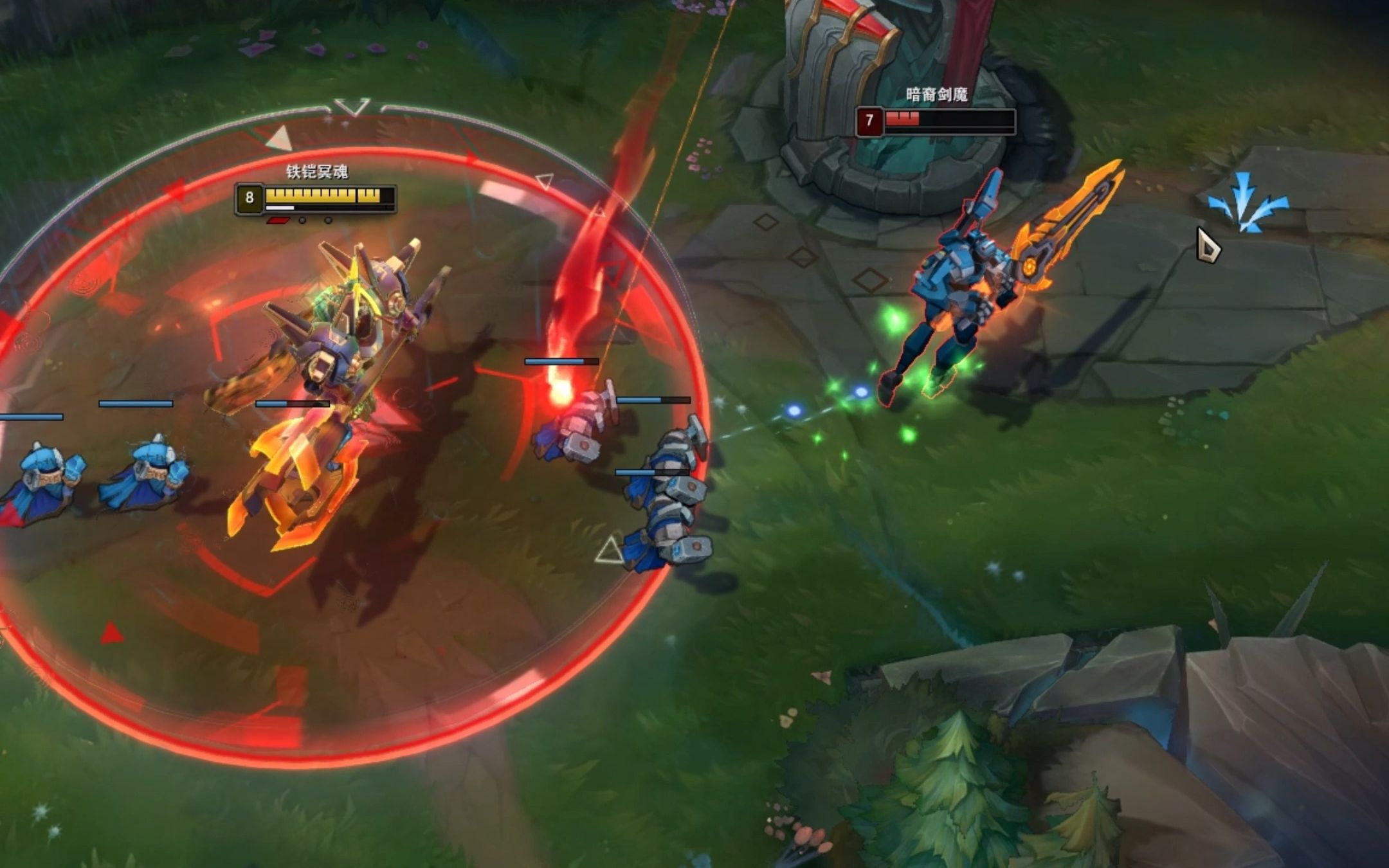 《教会他们什么是恐惧 》铁男对线剑魔,刀妹!